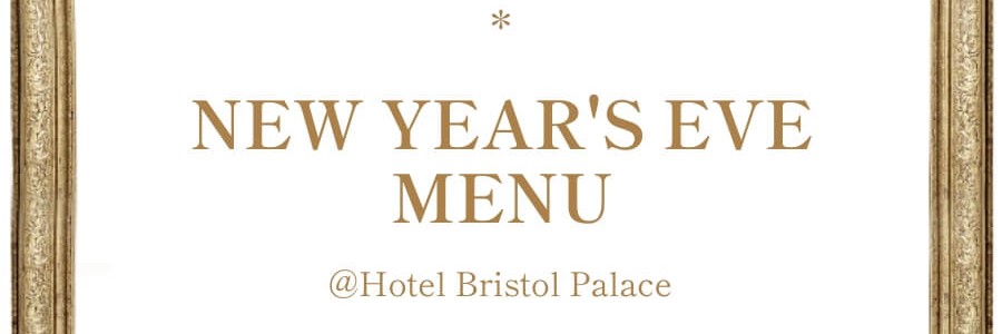 New Year's Eve menu