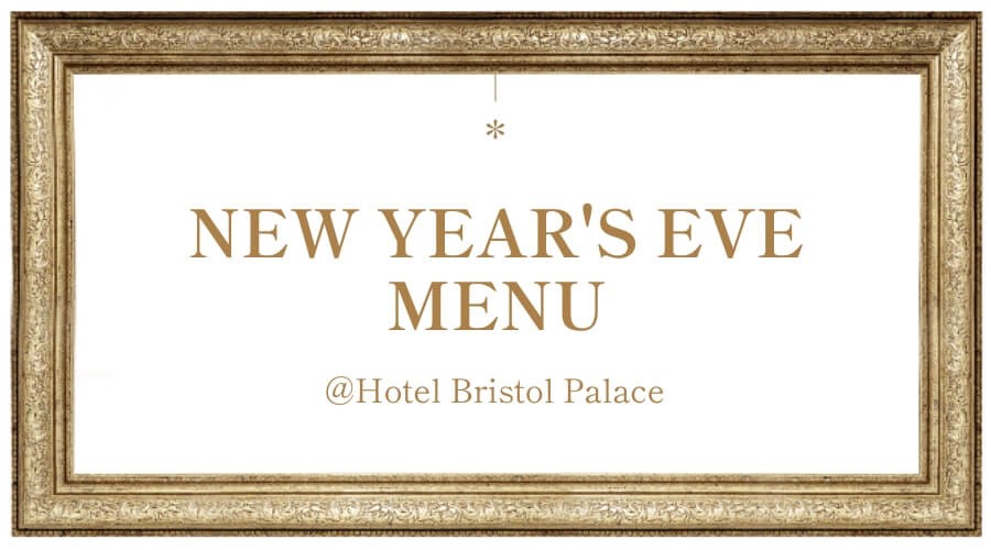 New Year's Eve menu